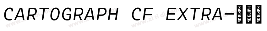 CARTOGRAPH CF EXTRA字体转换